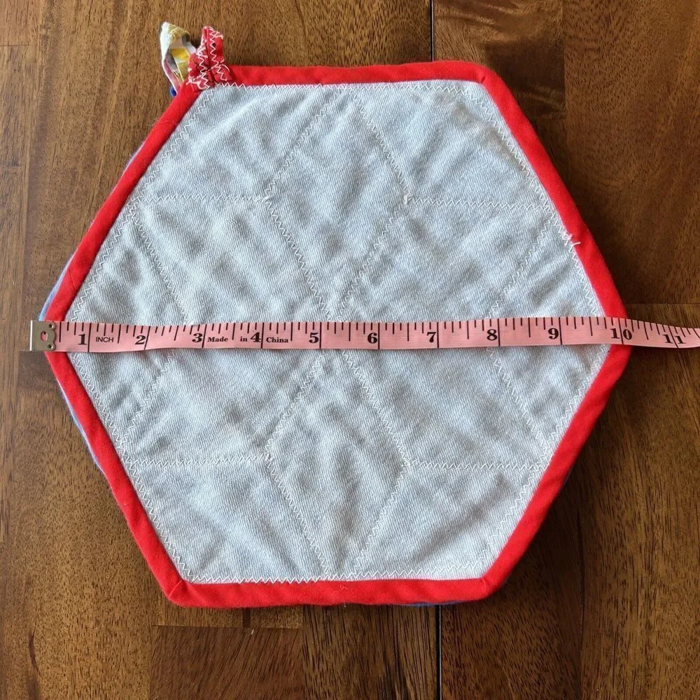 Patriotic Handmade Potholder Hot Pad Trivets Set Of Two